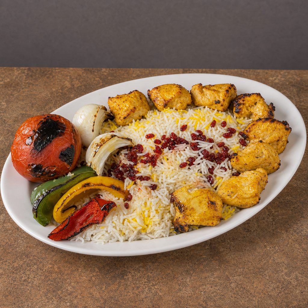 Zereshk Polo W/chicken.
