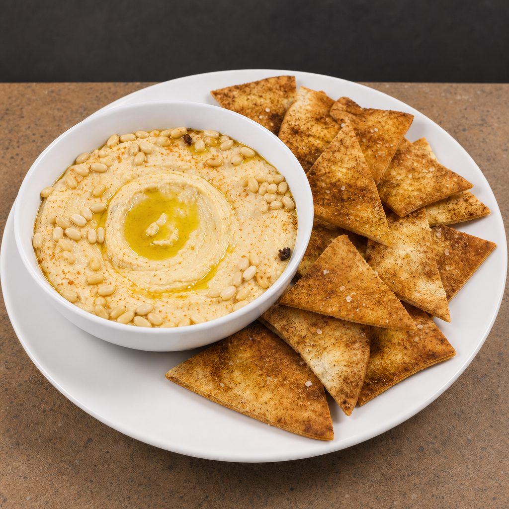 Regular Hummus/bread.