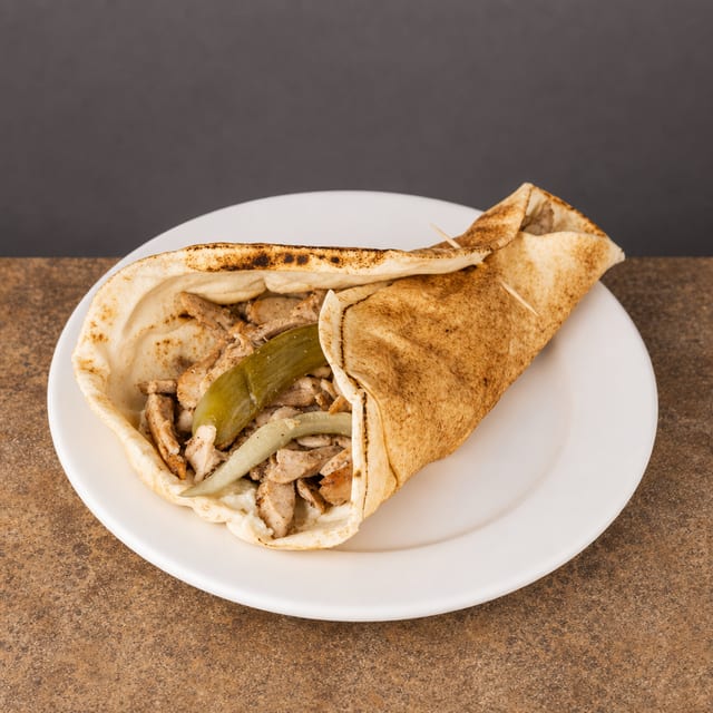 Spicy Chicken Shawarma Sandwich.