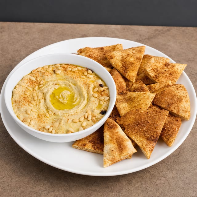 Large Hummus/bread.