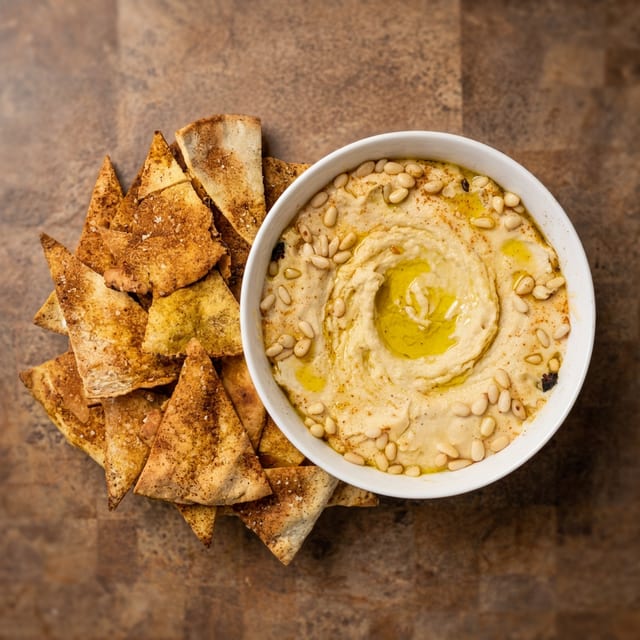 Regular Hummus/bread.