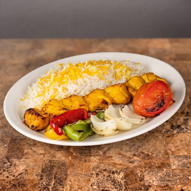 Chicken Joojeh Kabab.