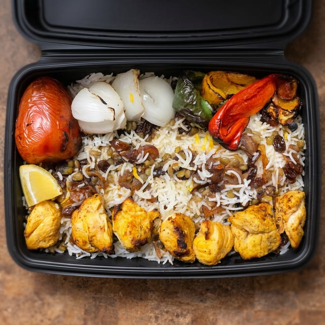 Adas Polo With Chicken.