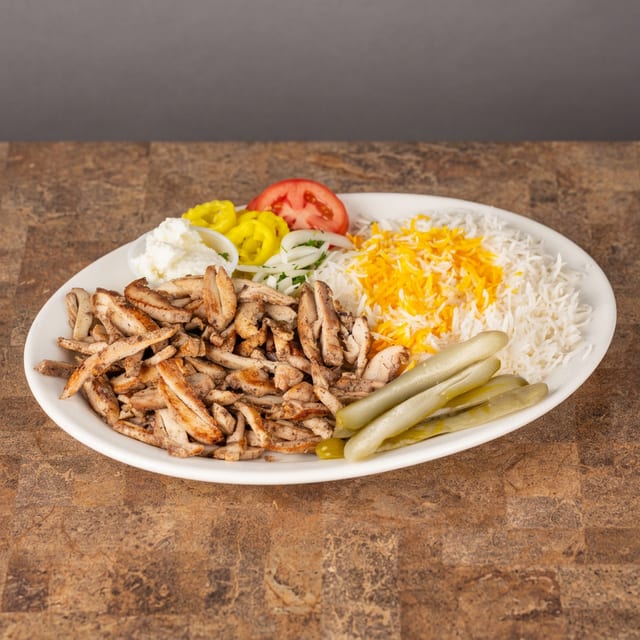 Chicken Shawarma Plate.