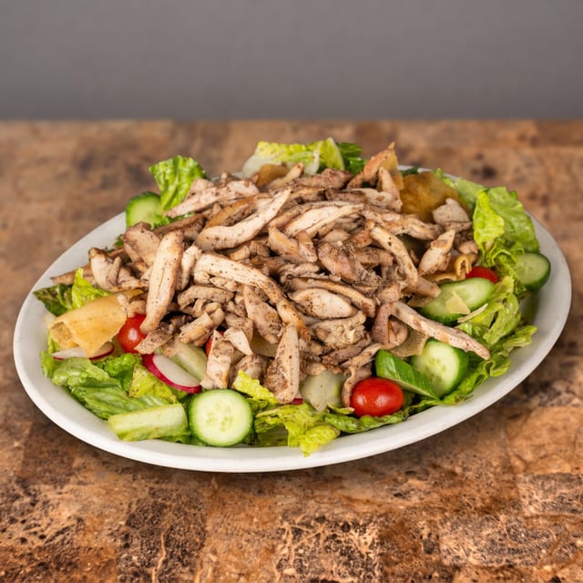 Large Chicken Shawarma Fattoush Salad.